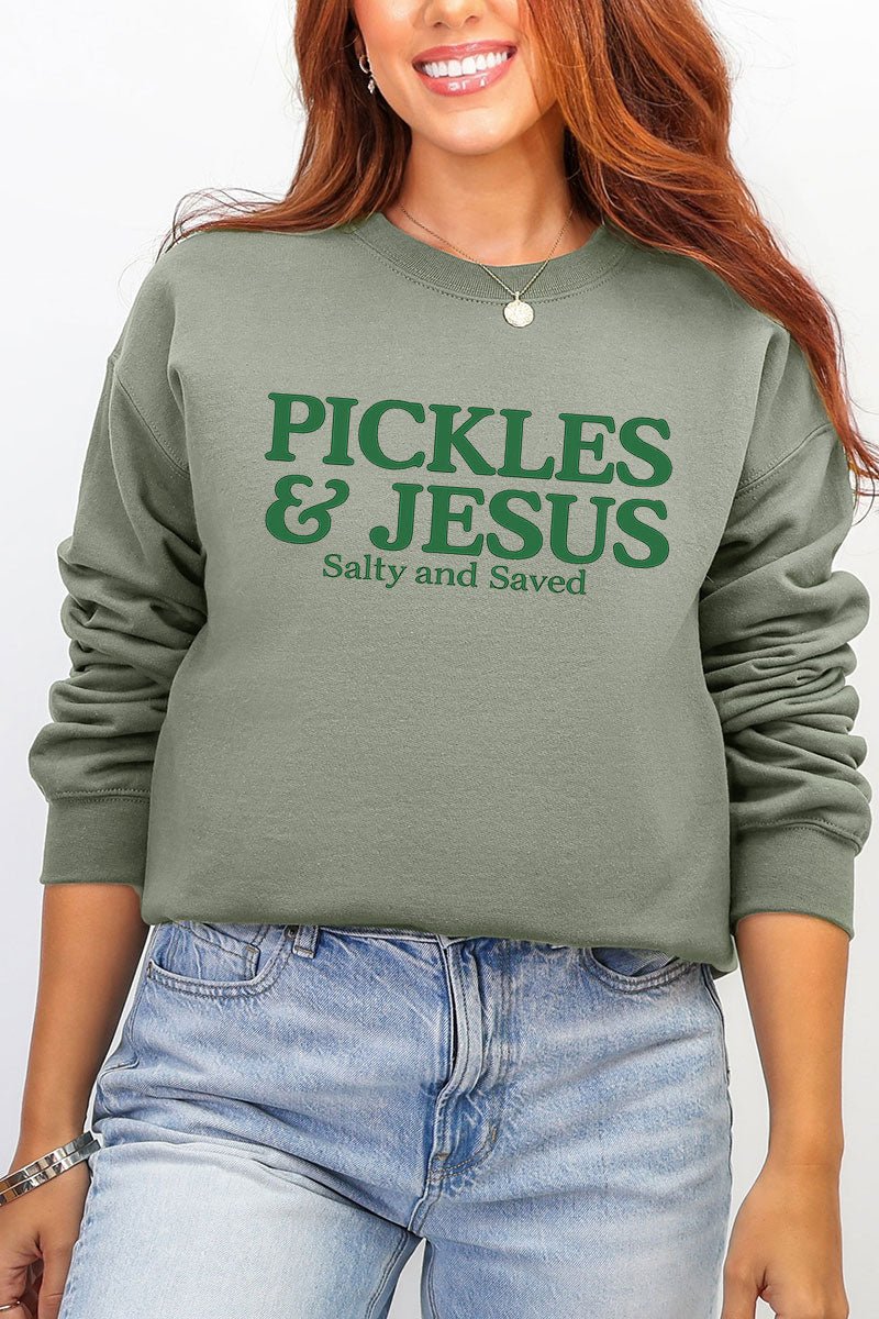 Pickles & Jesus Ecosmart Crewneck Sweatshirt - Wholesale Accessory Market