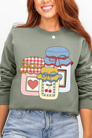 Side Bows Sweet Country Preserves Ecosmart Crewneck Sweatshirt - Wholesale Accessory Market