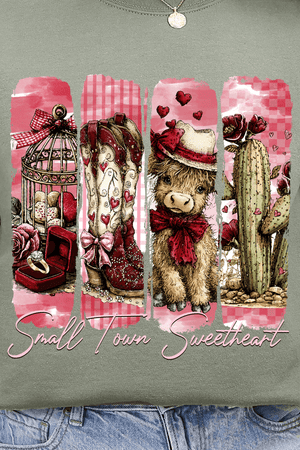 Small Town Sweetheart Ecosmart Crewneck Sweatshirt - Wholesale Accessory Market