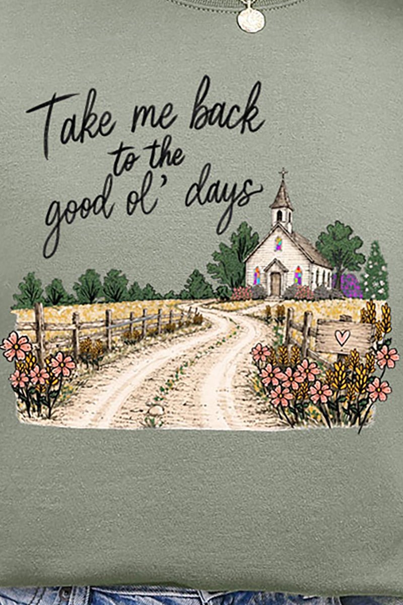 Take Me Back Ecosmart Crewneck Sweatshirt - Wholesale Accessory Market