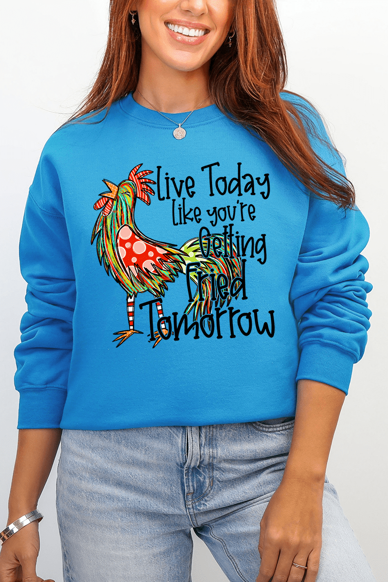 Getting Fried Tomorrow Ecosmart Crewneck Sweatshirt - Wholesale Accessory Market
