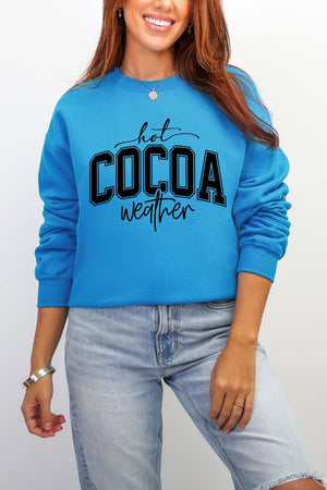 Hot Cocoa Weather Ecosmart Crewneck Sweatshirt - Wholesale Accessory Market