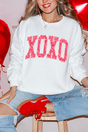 Faux Glitter XOXO Ecosmart Crewneck Sweatshirt - Wholesale Accessory Market