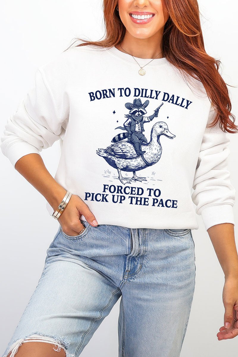 Forced To Pick Up The Pace Ecosmart Crewneck Sweatshirt - Wholesale Accessory Market