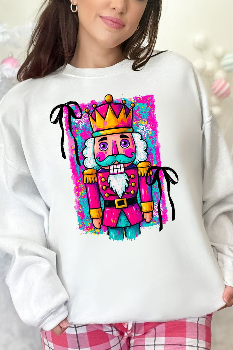 Neon Nutcracker Ecosmart Crewneck Sweatshirt - Wholesale Accessory Market