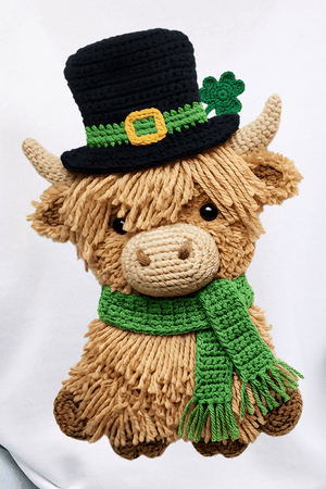 Shamrock & Moo Faux Yarn Ecosmart Crewneck Sweatshirt - Wholesale Accessory Market