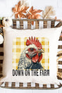 Down On The Farm Chicken Decorative Pillow Cover - Wholesale Accessory Market