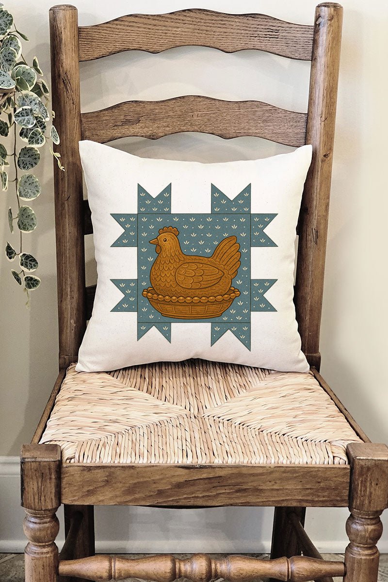 Homestead Hen Decorative Pillow Cover - Wholesale Accessory Market