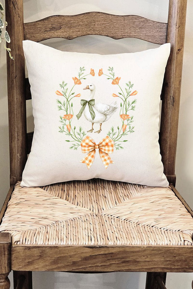 Peach Petals Goose Decorative Pillow Cover - Wholesale Accessory Market
