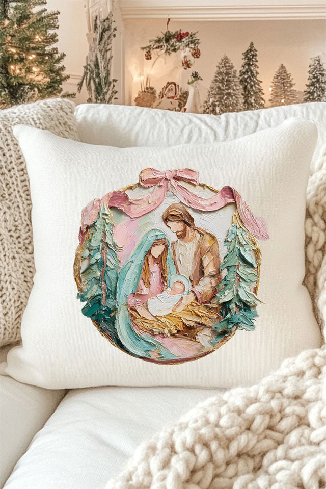 The Painted Baby Jesus Coquette Decorative Pillow Cover - Wholesale Accessory Market