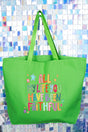 All My Life Canvas Jumbo Tote - Wholesale Accessory Market