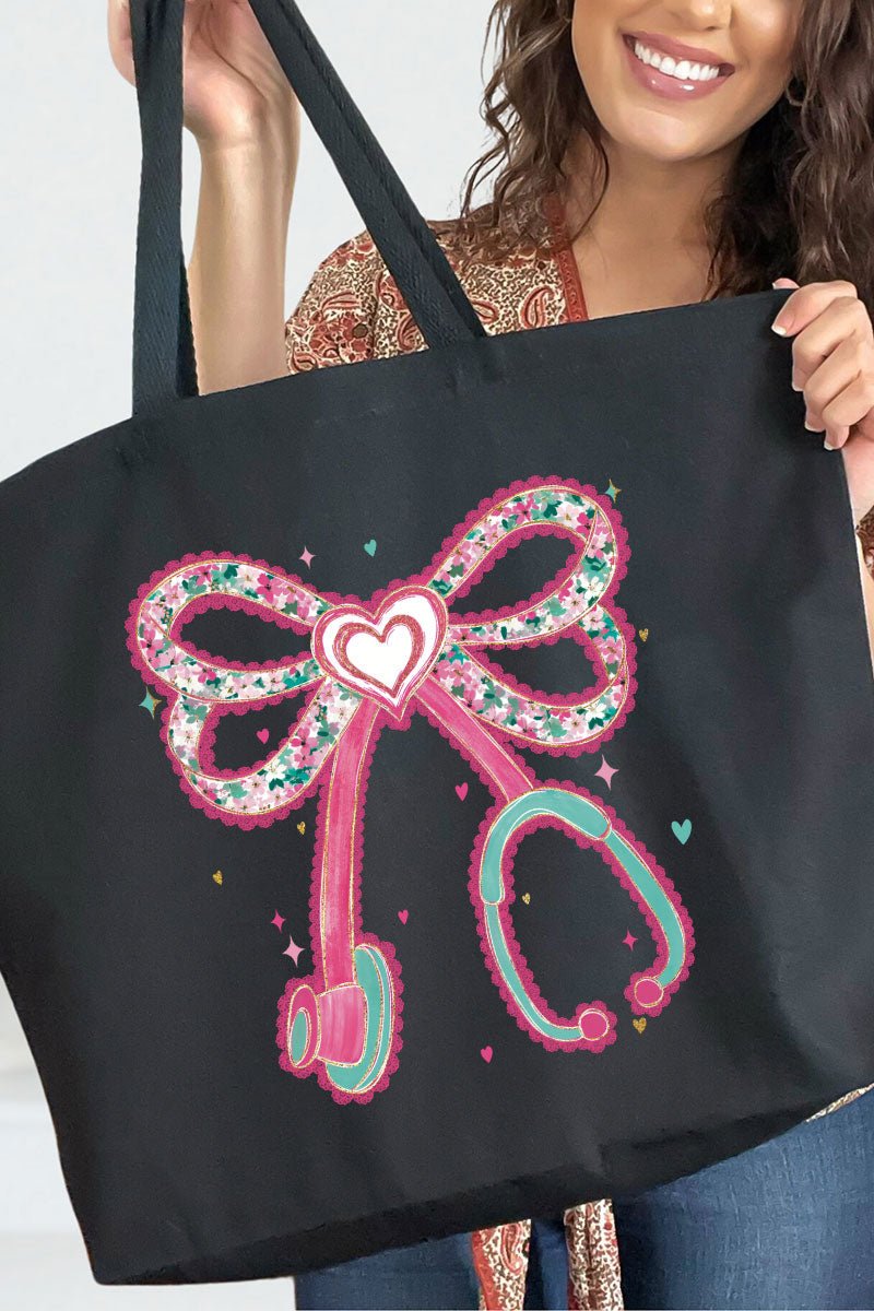 Blush Beats Canvas Jumbo Tote - Wholesale Accessory Market