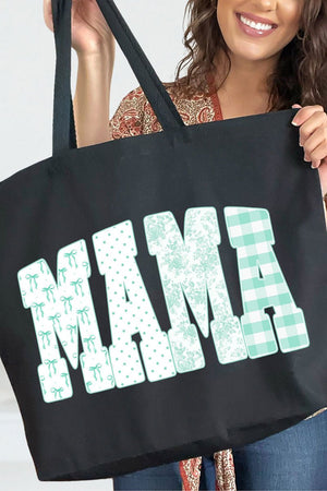 Bow And Green Mama Canvas Jumbo Tote - Wholesale Accessory Market