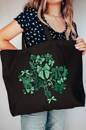 Bowleaf Clover Canvas Jumbo Tote - Wholesale Accessory Market