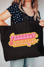 Bubble Probably Anxious Canvas Jumbo Tote - Wholesale Accessory Market
