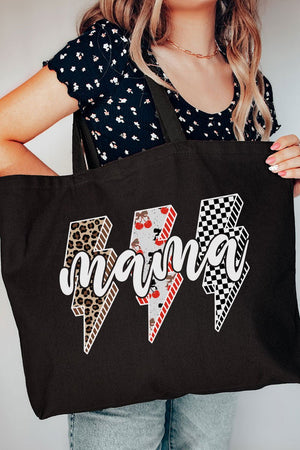 Cherry Lightning Mama Canvas Jumbo Tote - Wholesale Accessory Market