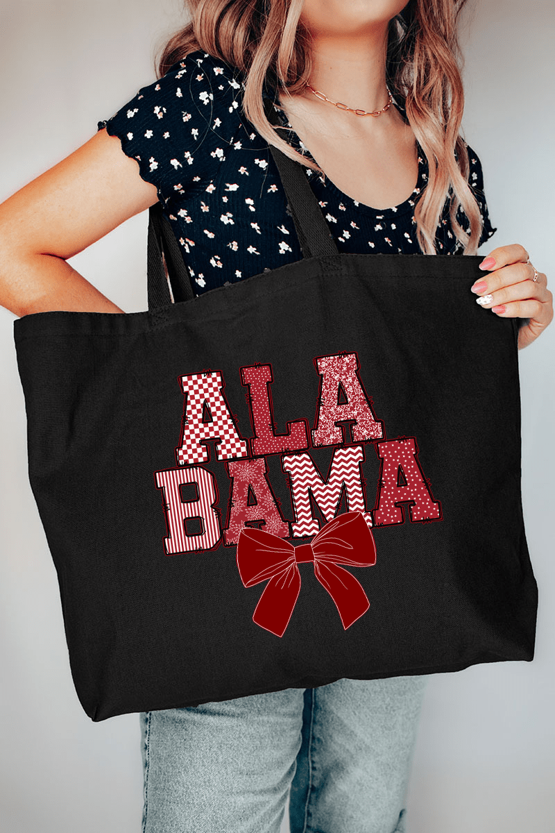 Crimson And Cozy Canvas Jumbo Tote - Wholesale Accessory Market