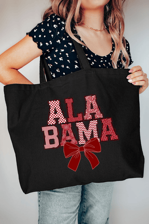 Crimson And Cozy Canvas Jumbo Tote - Wholesale Accessory Market