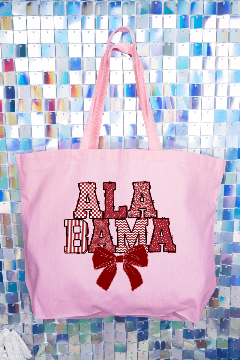 Crimson And Cozy Canvas Jumbo Tote - Wholesale Accessory Market