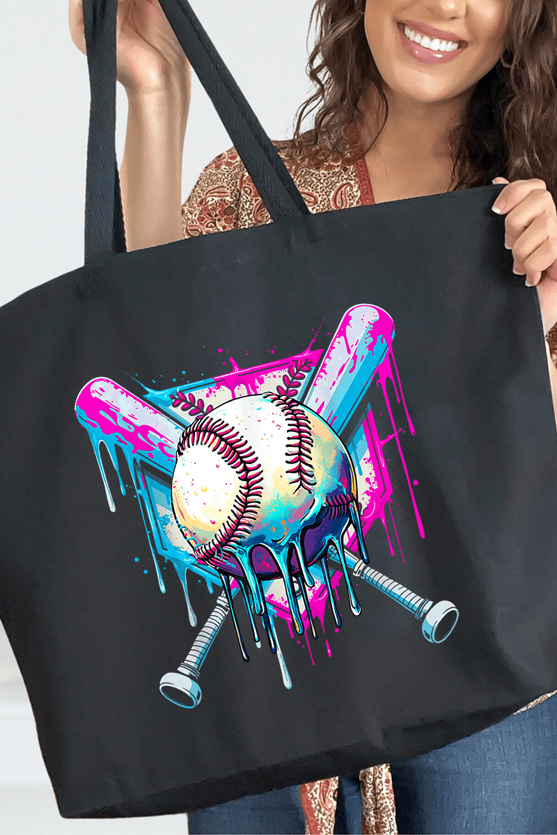 Diamond Drip Canvas Jumbo Tote - Wholesale Accessory Market