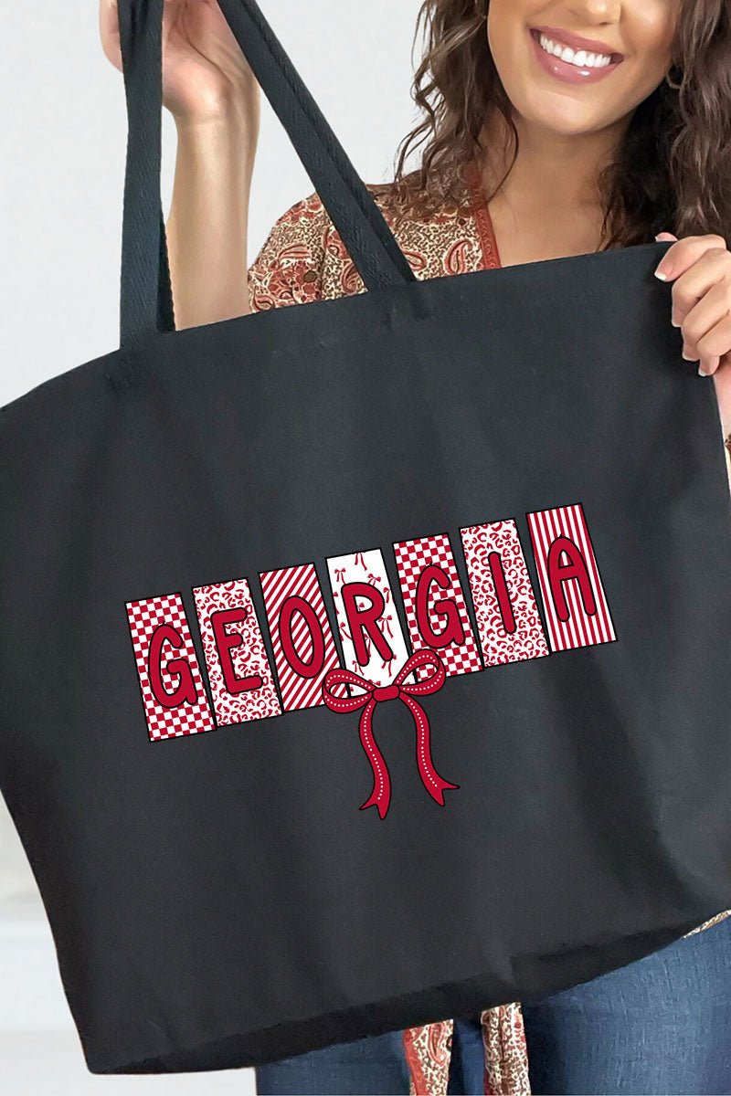 Doodle Georgia Coquette Canvas Jumbo Tote - Wholesale Accessory Market