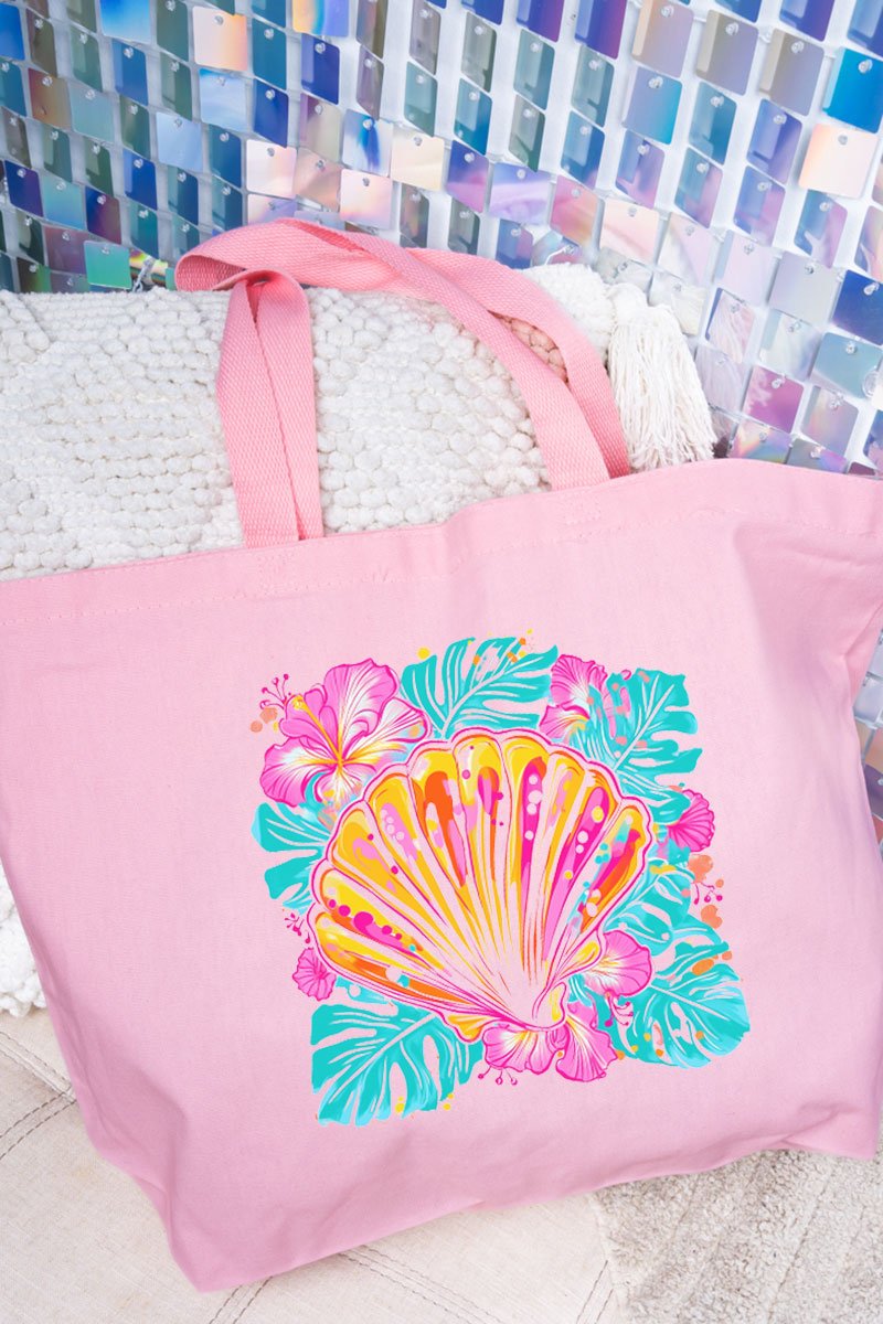 Feelin' Breezy Canvas Jumbo Tote - Wholesale Accessory Market