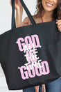 God Is Good All The Time Canvas Jumbo Tote - Wholesale Accessory Market