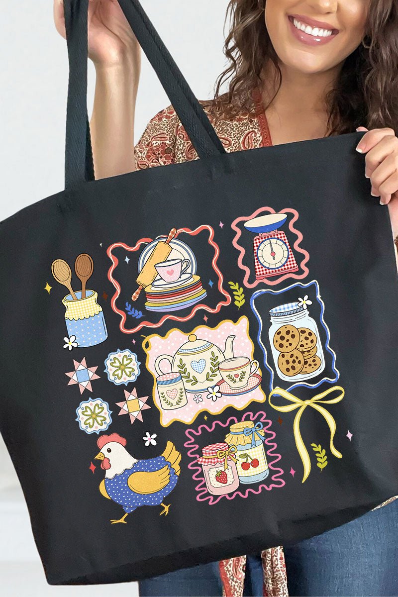 Granny's Kitchen Canvas Jumbo Tote - Wholesale Accessory Market