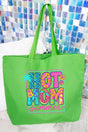 Hot Mom Summer Canvas Jumbo Tote - Wholesale Accessory Market