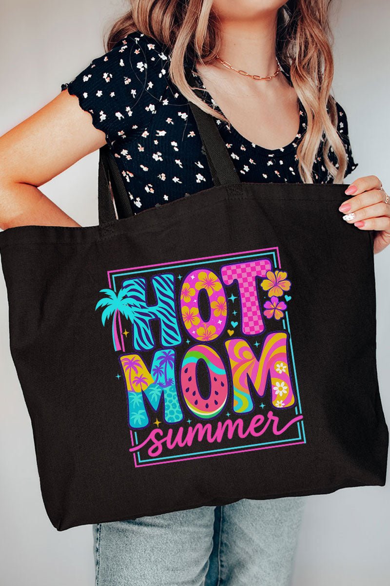 Hot Mom Summer Canvas Jumbo Tote - Wholesale Accessory Market