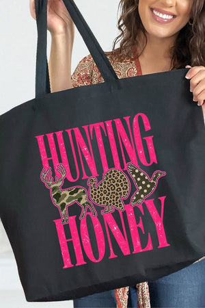 Hunting Honey Wild Mix Canvas Jumbo Tote - Wholesale Accessory Market