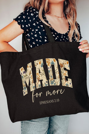 Made For More Canvas Jumbo Tote - Wholesale Accessory Market