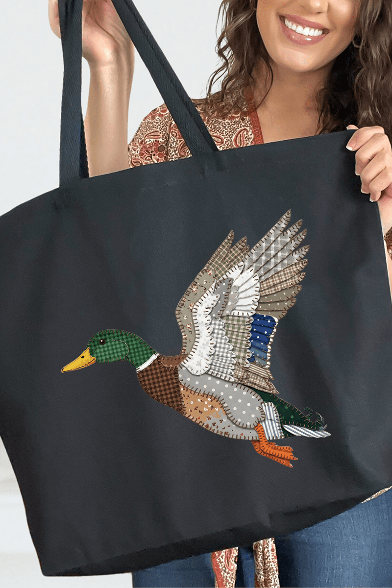 Mallard Flights Canvas Jumbo Tote - Wholesale Accessory Market