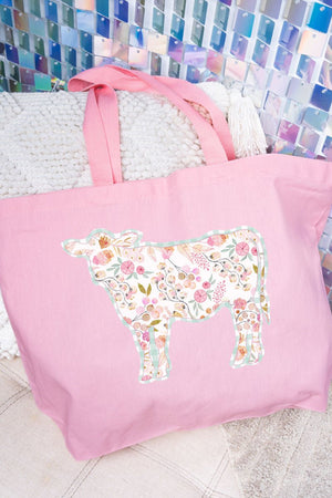 Moolette Meadow Canvas Jumbo Tote - Wholesale Accessory Market