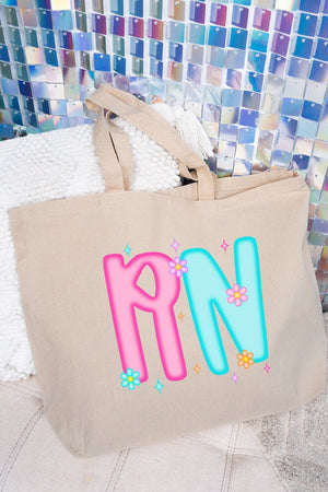 Neon Glow RN Canvas Jumbo Tote - Wholesale Accessory Market