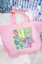 Neon Summer Canvas Jumbo Tote - Wholesale Accessory Market