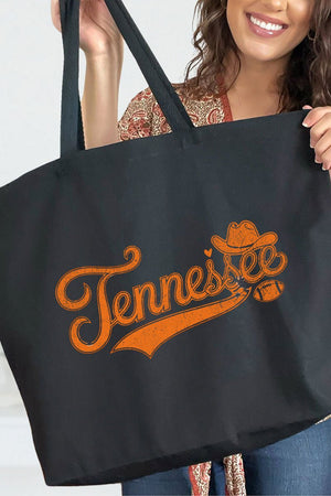 Orange Crush Tennessee Canvas Jumbo Tote - Wholesale Accessory Market