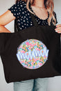 Petals For Mama Canvas Jumbo Tote - Wholesale Accessory Market