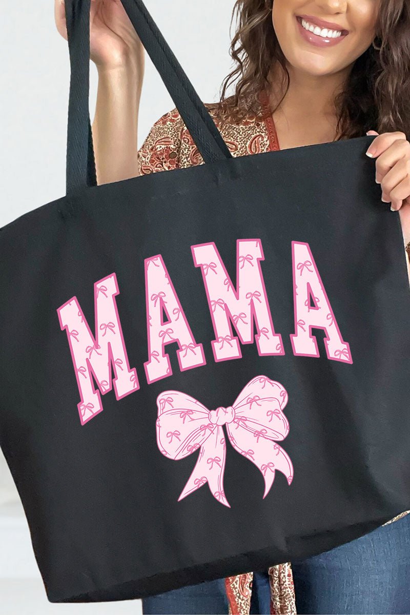 Pink Mama Coquette Canvas Jumbo Tote - Wholesale Accessory Market