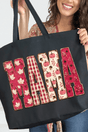 Pink Maplewood Mama Canvas Jumbo Tote - Wholesale Accessory Market