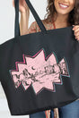 Pink Mesa Moonrise Canvas Jumbo Tote - Wholesale Accessory Market
