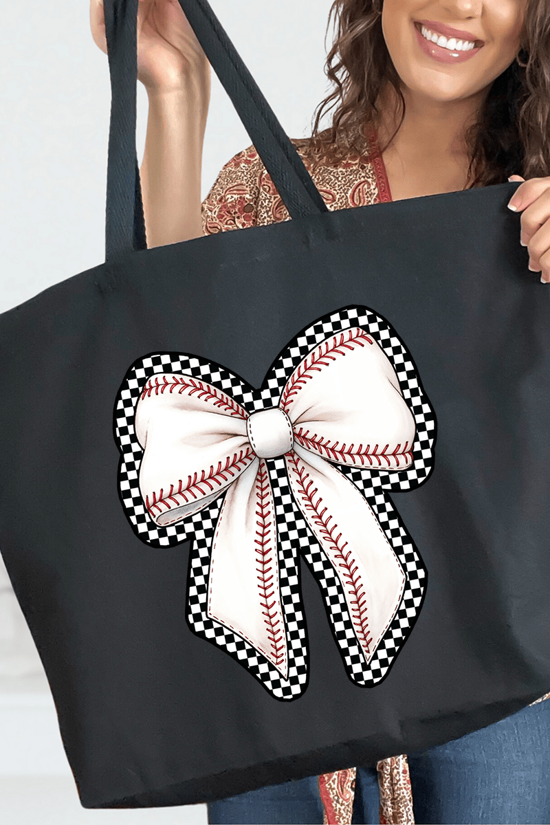 Ribbons & Runs Canvas Jumbo Tote - Wholesale Accessory Market