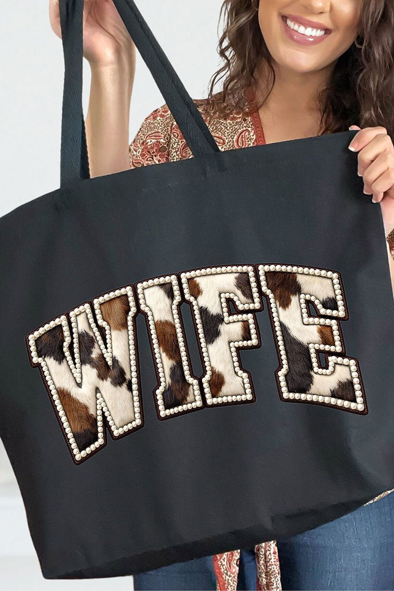 Rodeo Pearl Wife Canvas Jumbo Tote - Wholesale Accessory Market