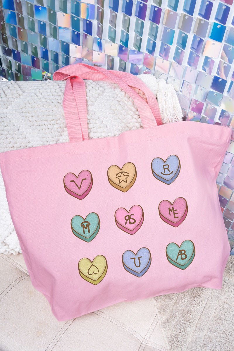 Saddle Up Sweethearts Canvas Jumbo Tote - Wholesale Accessory Market