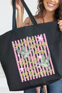 Some Glad Morning Canvas Jumbo Tote - Wholesale Accessory Market