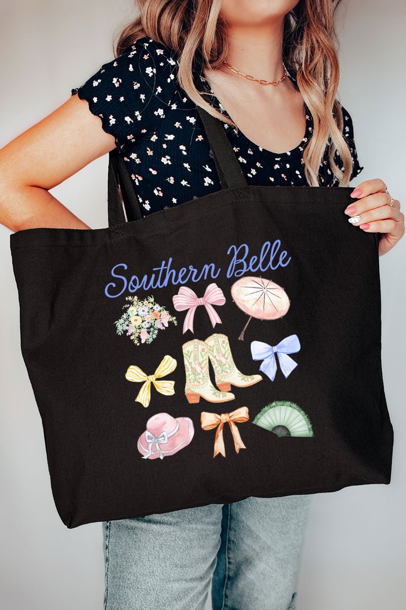 Southern Belle Summer Canvas Jumbo Tote - Wholesale Accessory Market