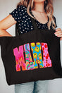 Spicy Smiles Mama Canvas Jumbo Tote - Wholesale Accessory Market