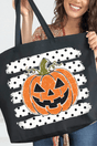 Spooky Pumpkin Pop Canvas Jumbo Tote - Wholesale Accessory Market