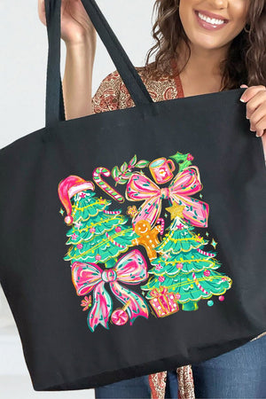 Sugarplum Magic Canvas Jumbo Tote - Wholesale Accessory Market