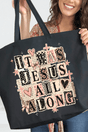 Sunday Scrapbook Canvas Jumbo Tote - Wholesale Accessory Market